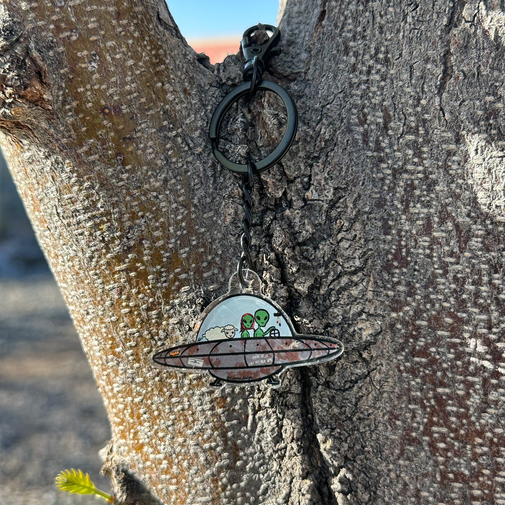 Rez UFO Keychain
